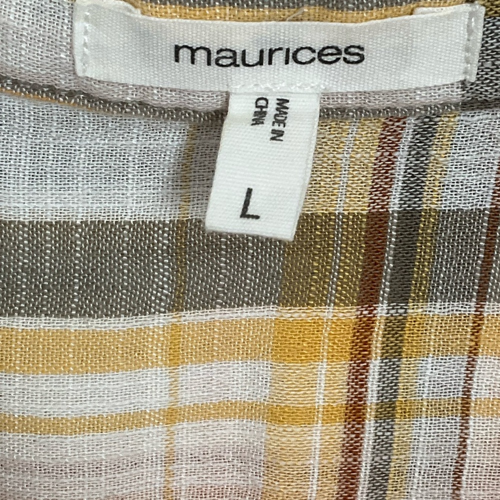 Maurices Classic Plaid Blouse - Picture 3 of 6